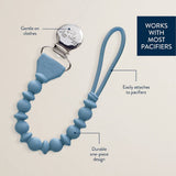 Itzy Ritzy Itzy Paci Strap™ Silicone One-Piece Pacifier Clips: Toast
