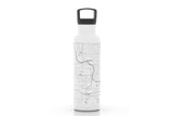 Well Told Roanoke Map - Water Bottle - 21 oz: Black