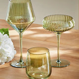 Tag Chelsea Iridescent Optic Stemless Wine Glass Green