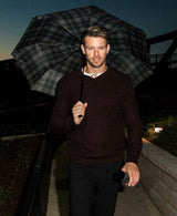 Vinrella Black Plaid Bottle Umbrella