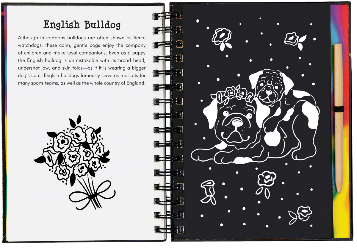 Peter Pauper Press Puppies Scratch and Sketch