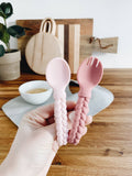 Itzy Ritzy Sweetie Spoons™ Spoon + Fork Set: Mint