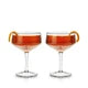 Viski Admiral Crystal Coupe Glasses Set of 2