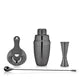 Viski 4pc Mixologist Barware Set Gunmetal