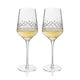 Viski Admiral Cut Crystal Universal Wine Glasses Set of 2