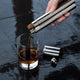 Viski 2oz Flask & Cigar Holder Stainless Steel