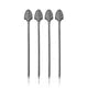 Viski Deco Cocktail Picks Gunmetal Set of 4