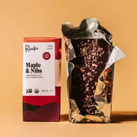Raaka Maple & Nibs 75% Cacao Dark Chocolate Bar