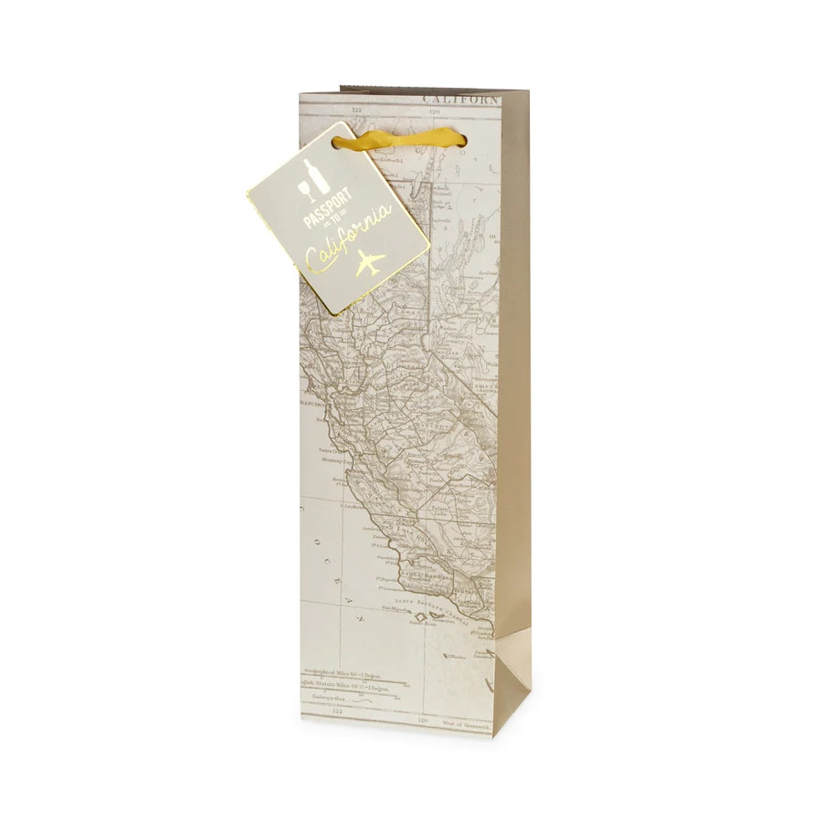 Bag, California Wine Map Wine Bag