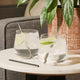 Viski Warren Lowball Straws Gunmetal Set of 6