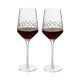 Viski Admiral Cut Crystal Universal Wine Glasses Set of 2