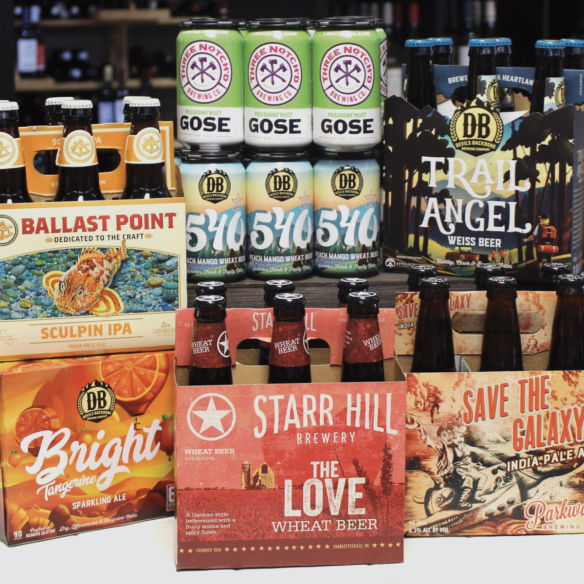 6 pack of Assorted Beers